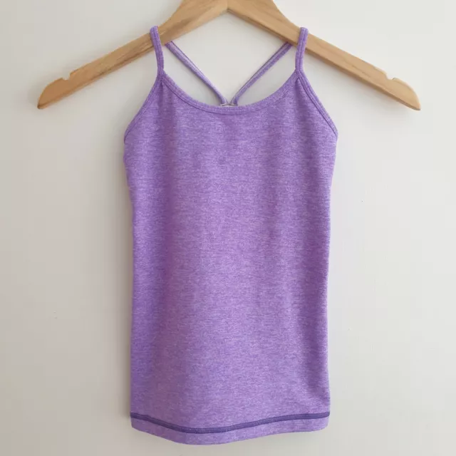 Gilet posteriore Ivivva Lululemon viola età 6 anni stretch da corsa esercizio sportivo