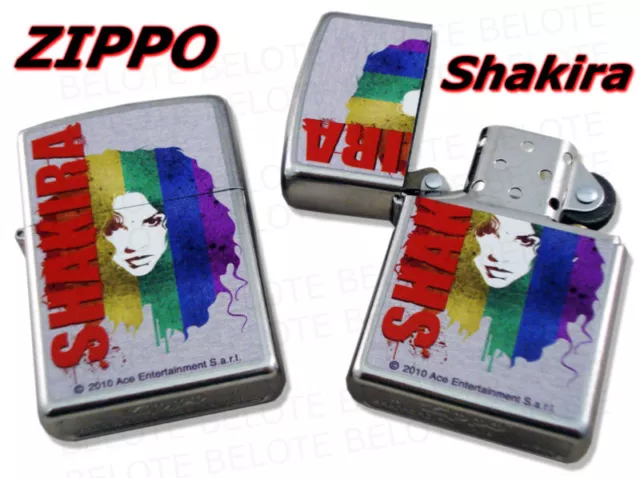 Zippo Shakira Street Chrome Windproof Lighter 28028 NEW