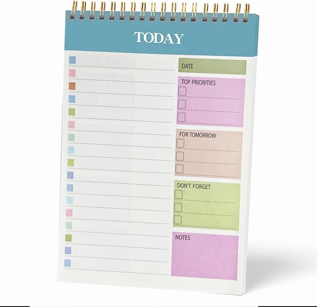 WEEKLY PLANNER,TO DO List Notebook, 52 Undated Sheets Daily Planner ...