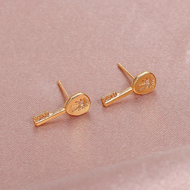 Halloween Metal Key Earrings Creatively Designed Jewelry Gift For Women