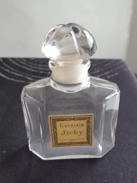 Flacon de parfum GÜerlAïn Jîcky vide vintage collection bouchon quadrilobé