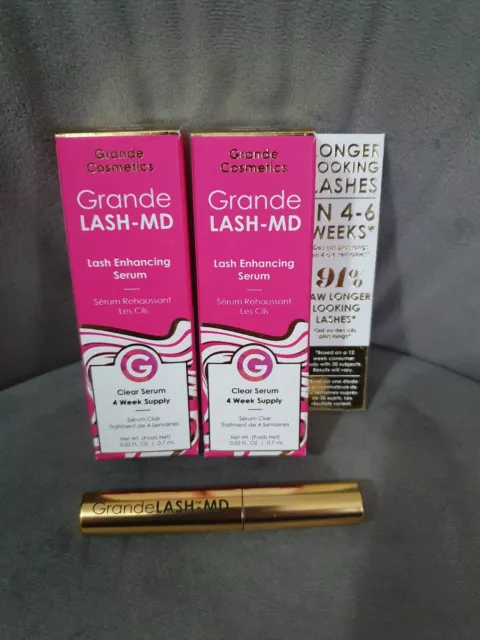 Grande Cosmetics Grande LASH-MD siero per migliorare le ciglia chiaro 2 x 0,7 ml ciascuno