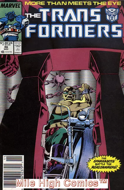 TRANSFORMERS   (1984 Series)  (MARVEL) #46 NEWSSTAND Very Fine Comics Book