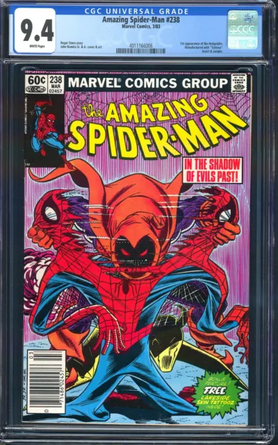 Amazing Spider-Man #238 Newsstand Cgc 9.4 White Pages 1St Appearance Hobgoblin🔑