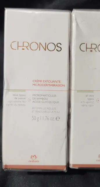 ❤Mejor precio❤ Exfoliante aclarador de la piel ácido glucólico Natura Chronos 50 g 1,76 oz