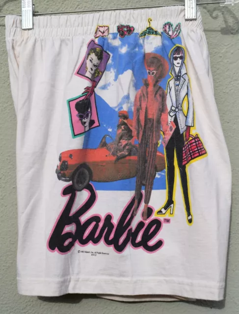 Vintage 1993 Jerry Leigh Mattel BARBIE Shorts 90s Unisex Mattel Mens Womens M