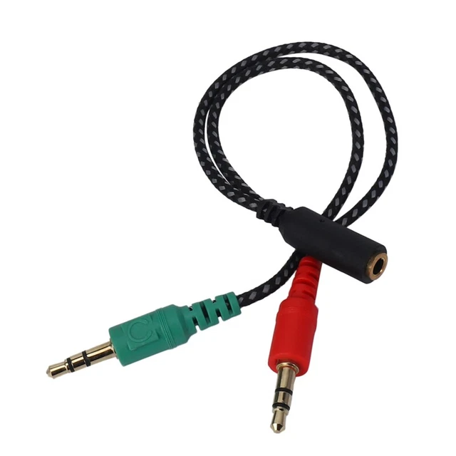 iXium Cavo adattatore audio splitter a Y per cuffie da 3,5 mm