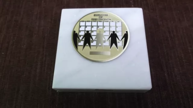 employee of the month paperweight marble award metal insert personalized employee of the month paperweight marble award metal insert personalized