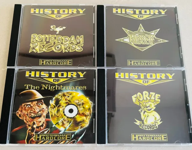 History of hardcore 4cd ROTTERDAM RECORDS FORZE TERROR TRAXX THE NIGHTMARES cd