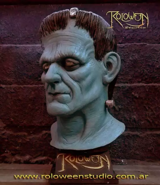 FRANKENSTEIN BORIS KARLOFF REALISTIC LATEX MASK, UNIVERSAL MONSTERS, cosplay