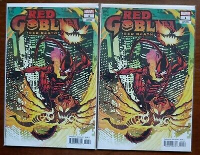 RED GOBLIN RED DEATH #1 LUBERA VARIANT green 2019 dealer stock - LOT 2 copies NM