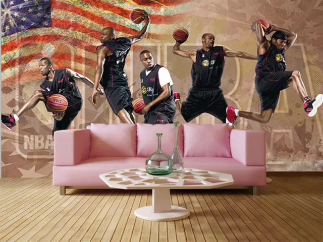 Pulpy Basketball 3D Full Wall Mural Photo Wallpaper Printing Home Kids Decor