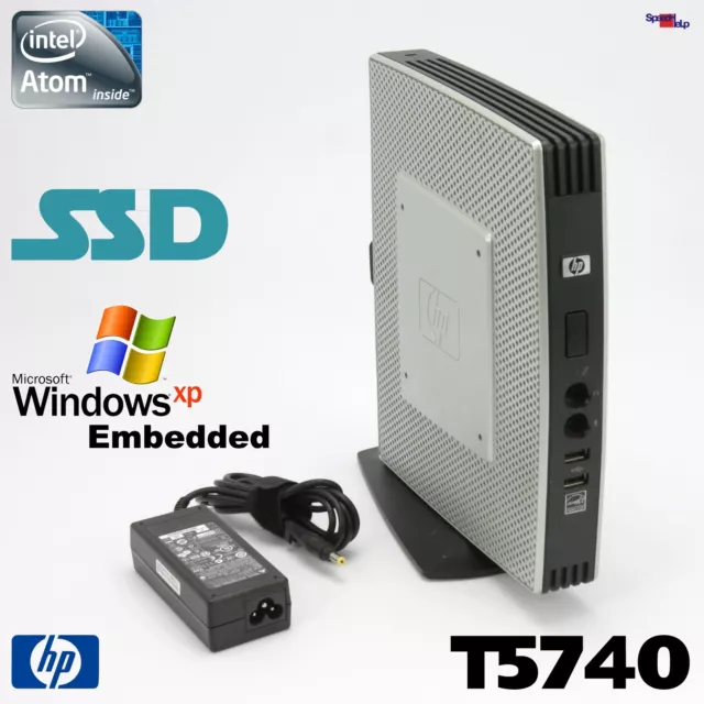 HP Thinclient T5740 Computer PC Intel Atom N280 SSD RS-232 Windows XP Embedded