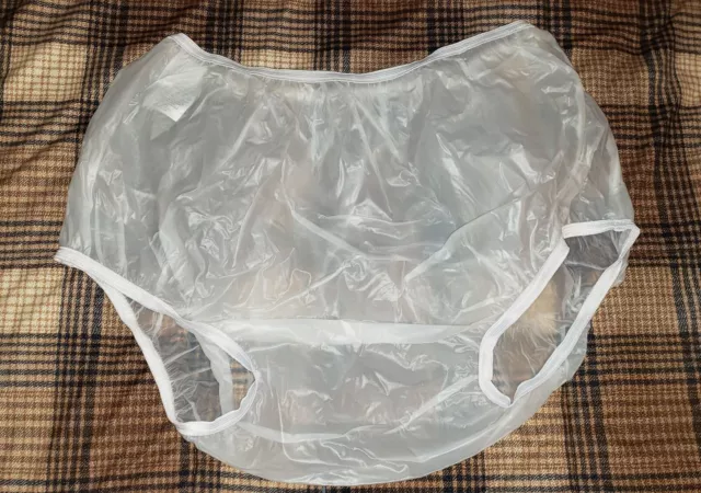 NUEVOS Pantalones de vinilo de plástico para adultos AmeriCare XL pañales cubierta para incontinencia