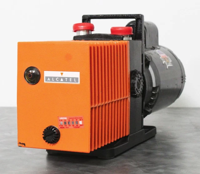 Alcatel Annecy 20008A Rotary Vane Vacuum Pump with Franklin Motor 1/2 HP 115V