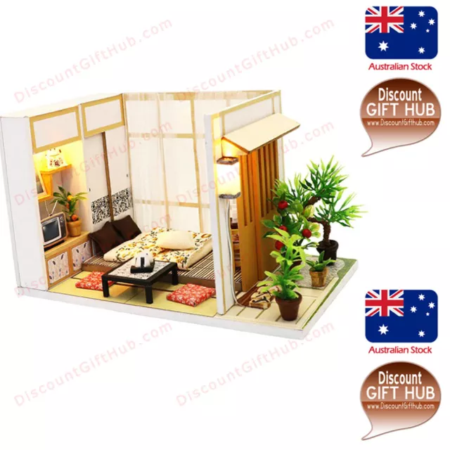 1:24 Scale Doll House Miniature DIY Room With Furniture -Charming House