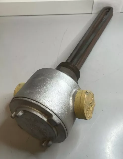 Tempco Screw Plug Immersion Heater Crouse Hinds Enclosure 480V 3750W 3 Phase