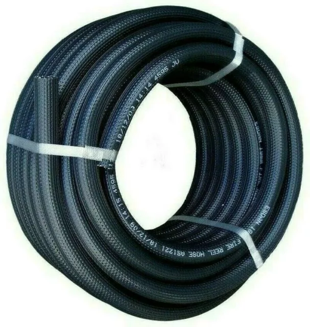 FIRE FIGHTING REEL BLACK HOSE PIPE PUMP 25mm 1" x 30m COIL SAFETY UV Australian