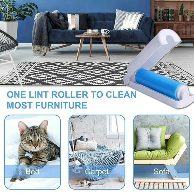 Reusable Pet Hair Remover Sofa Clothes Lint Cleaning Brush Dog Cat Fur Roller 6