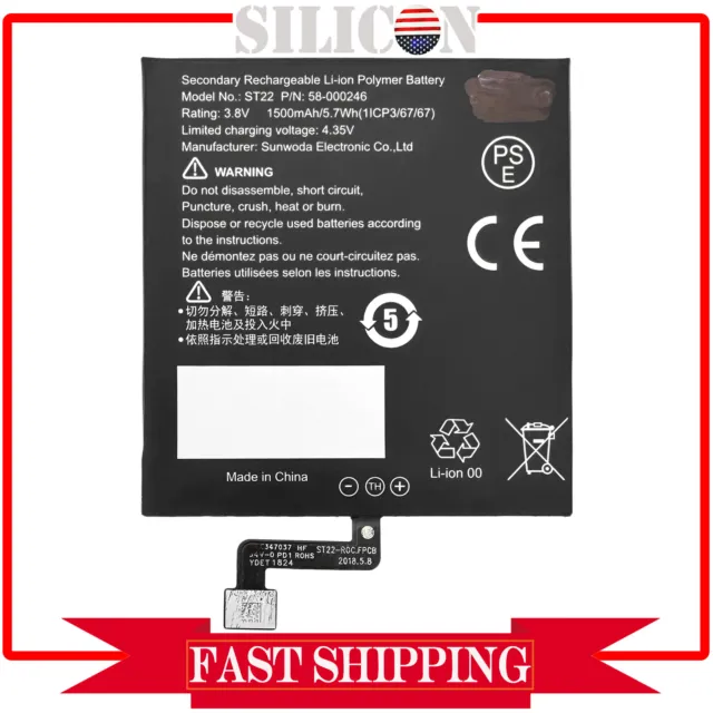 New Battery 26S1017 For Amazon Kindle Paperwhite 4 10th Gen 2018 8GB WiFi eBook
