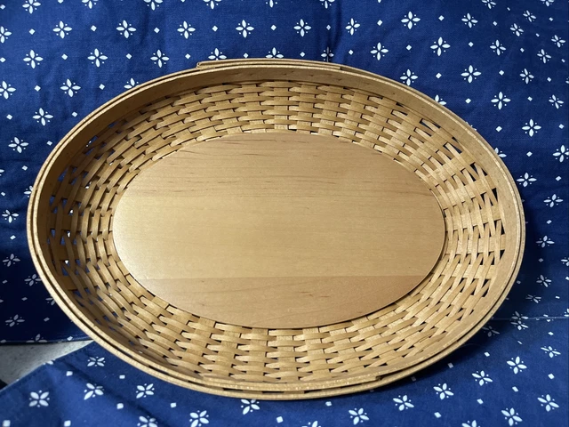 Cesta de hornear Longaberger Pottery American Craft 2003 firmada