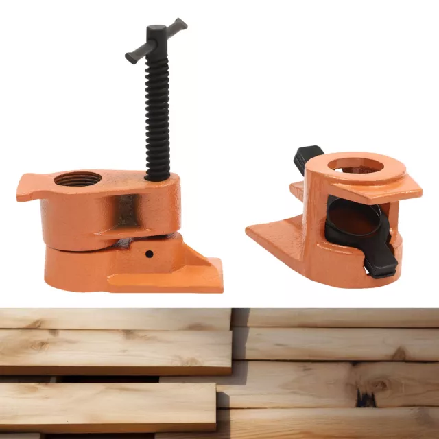 1" Inch Heavy Duty Pipe Clamp Jaws Vise Fixture Set Woodworking Frame Tool Kit