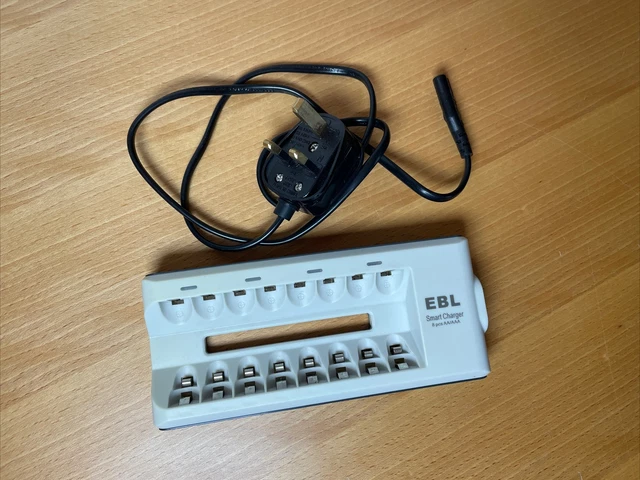 EBL 8 Bays AA AAA Battery Charger for Ni-mh Ni-cd Rechargeable Batteries Smart