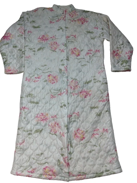 ROBE DE CHAMBRE Matelassée À Fleurs Vintage EUR 10,00 PicClick FR