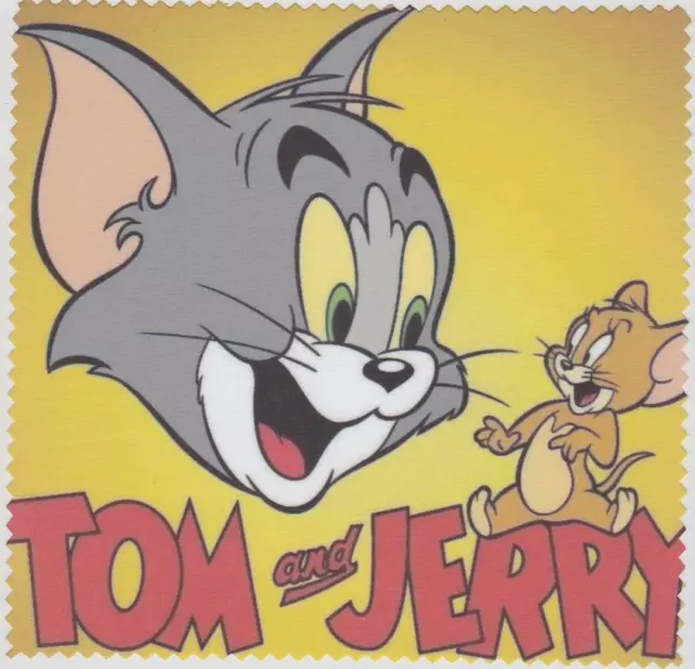 Microfasertuch zum Brille reinigen - Motiv  Tom+Jerry | NEU | Brillenputztuch