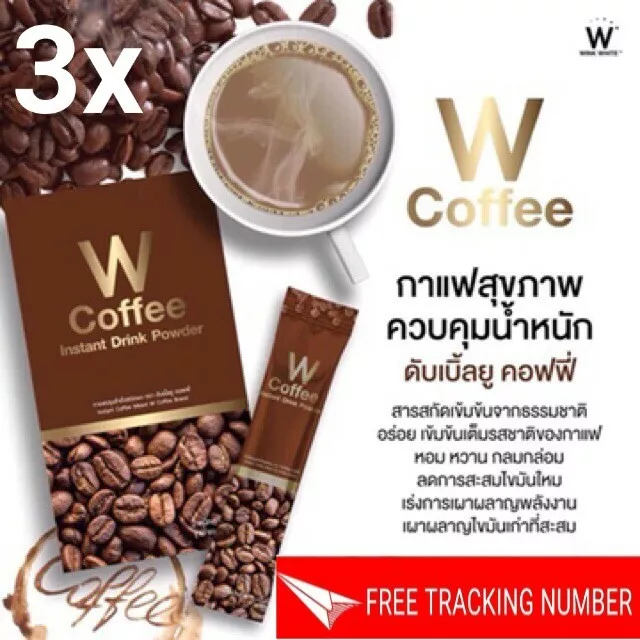 3x W bebida de café adelgazamiento saludable 100% arábica guiño café blanco control de peso