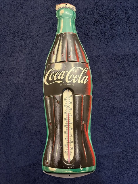 Vintage Coca Cola  Thermometer Large Size Very Clean 29” Tall 8 1/2” Wide