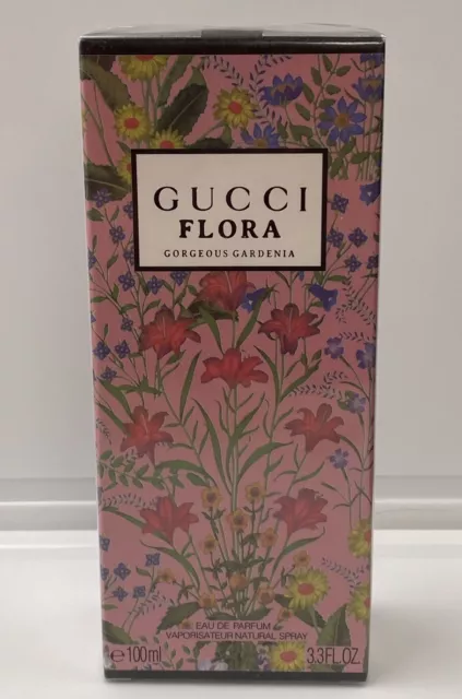 GUCCI FLORA - GORGEOUS GARDENIA - 100ml Eau de Parfum - New & Sealed - FREE P&P