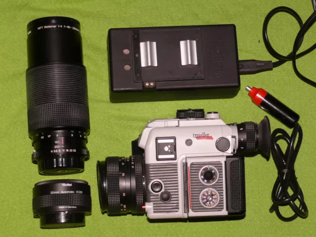 ROLLEIFLEX 3003 TRAVELLER-SET Planar 50mm + ROLLEINAR 80-200mm im Tropenkoffer !