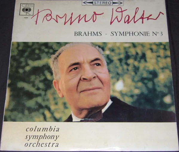 Bruno Walter Columbia Symphony Orchestra / Johannes Brahms Symphonie N° 3 - LP
