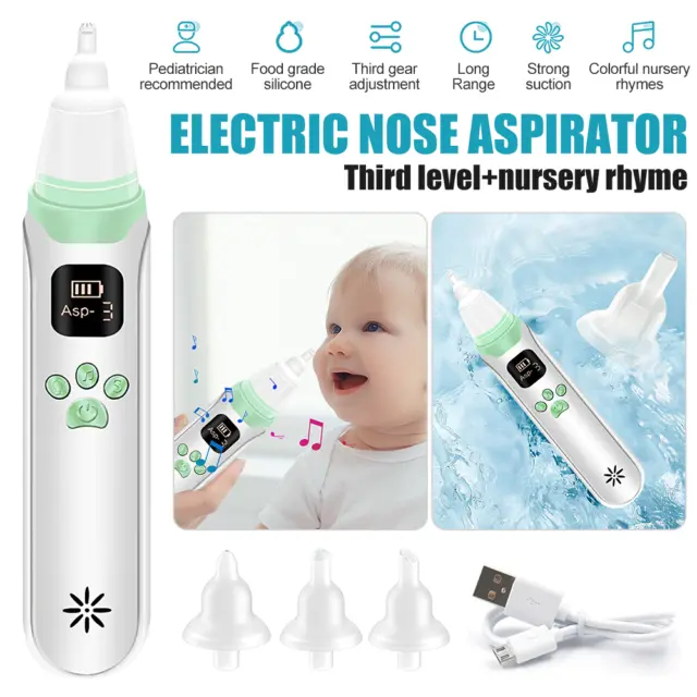 Baby Electric Nasal Aspirator Hygienic Automatic Sucker Nose Mucus Snot Cleaner