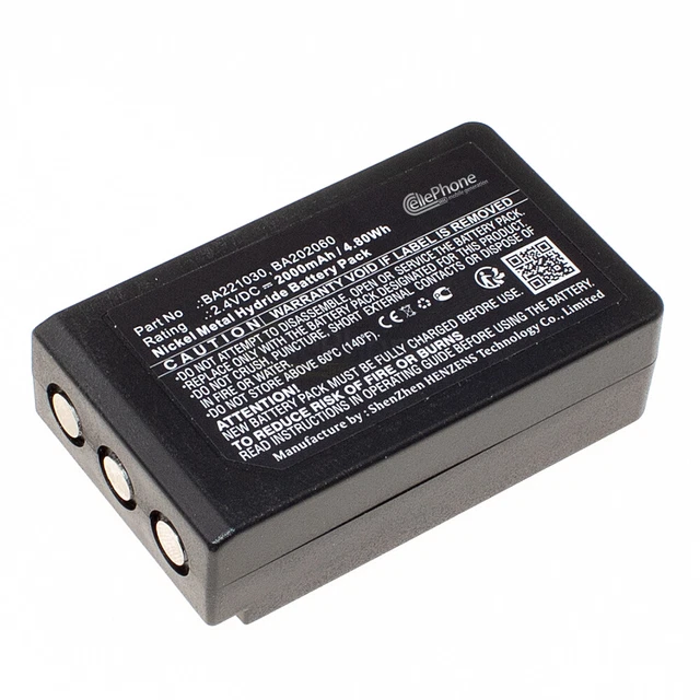 Akku Ni-MH für HBC Patrol S - Radiomatic RV BA221030 BA202060 - 2000mAh / 2,4V