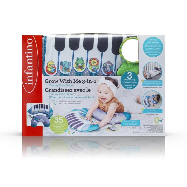 INFANTINO Croissant Avec Moi 3-in-1 Ventre Temps Piano