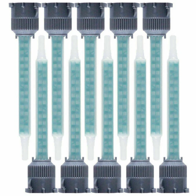 10 x PETEC Statikmischer Mischrohr Mischdüse Spritze für 50ml 24ml DoppelspZ8T1