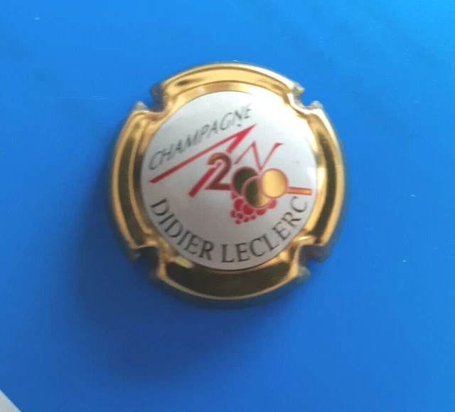 capsule de champagne AN 2000  DIDIER LECLERC sur 617 contour or RARE