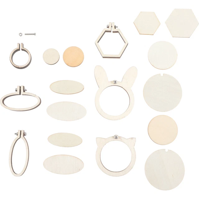 6 Stück Mini-Kreuzstich-Reifen, Miniatur-Stickring, Stickkreise,