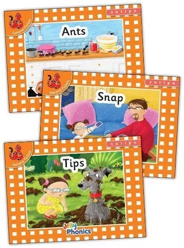 Jolly Phonics Orange Level Readers Set 1: in Precursive Letters (British English