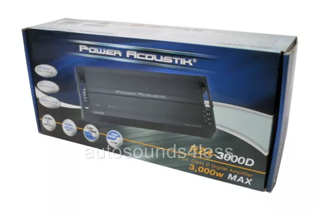 Power Acoustik RZ4-3000D 3000 Watt 4-Channel Class D Car Audio Amplifier New