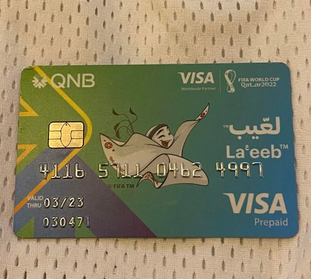 BANK CARD VISA World Cup Qatar 2022 Collector ARGENTINA VS FRANCE VISA