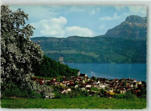 40160322 - Gersau Vierwaldstaettersee mit Niederbauen