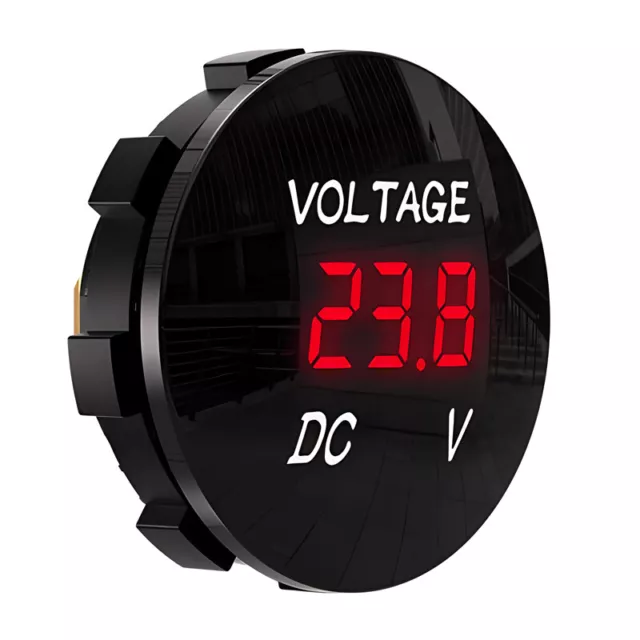 12V-24V LED Panel Digital Voltage Meter Display Voltmeter Motorcycle Car