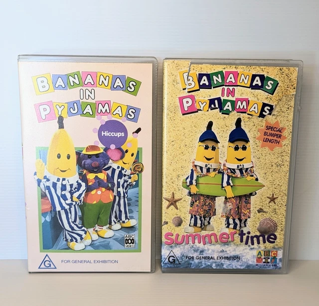 BANANAS IN PYJAMAS 90s Kids ABC VHS Tape Summer Time Hiccups ABC Australia Video 19.95