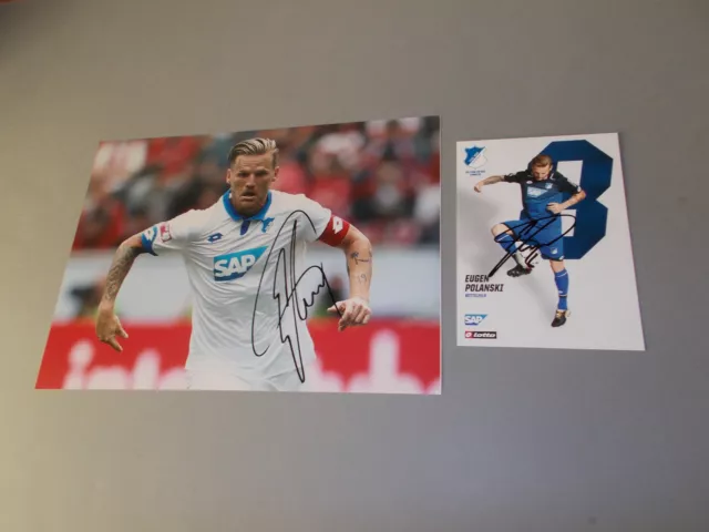 Eugen Polanski  TSG 1899 Hoffenheim signiert signed Autogramm 20x28 Foto + AK