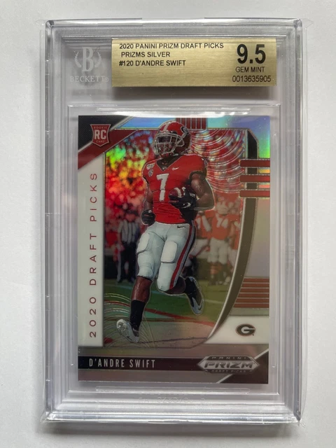 2020 Prizm DP D'Andre Swift Silver Prizm Rookie Auto RC #120 BGS 9.5 GEM MINT 🔥