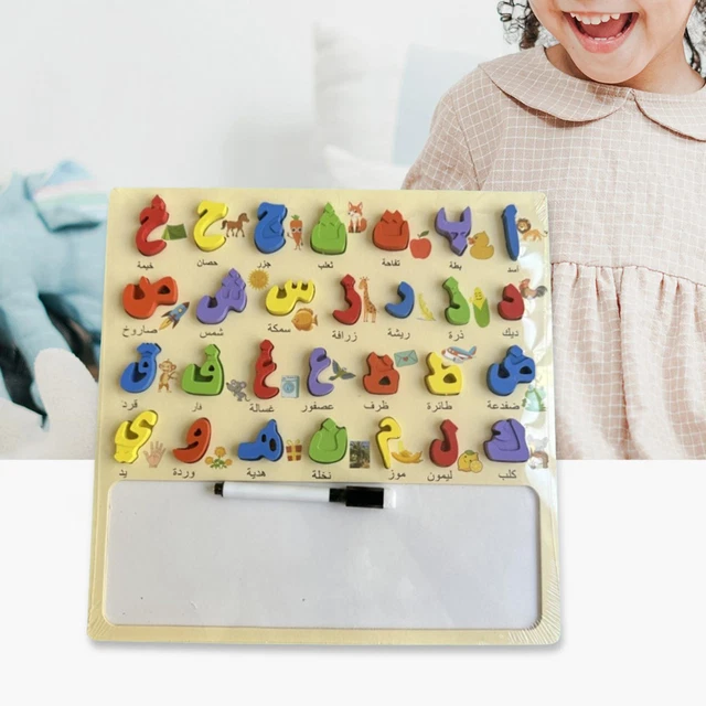 PLANCHE DE PUZZLE De L'alphabet En Bois, 30x30cm, Apprentissage EUR 14,63 - PicClick FR