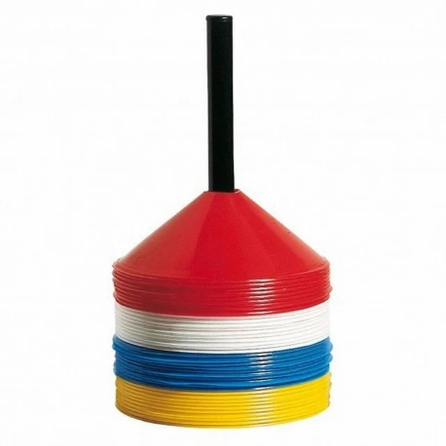 Set 40 Coni 19 CM Colorati Con Supporto Plastica (25814)